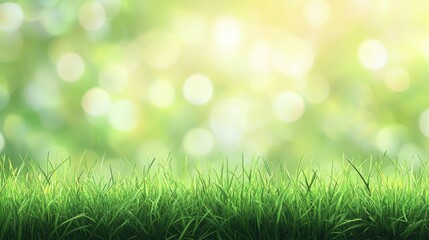 Obraz premium Beautiful green grass meadow background