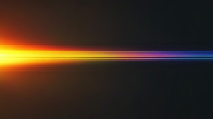 Obraz premium Black background with a rainbow-colored light