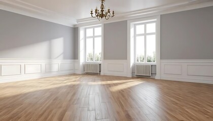 Obraz premium room with floor and window