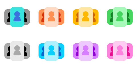 Editable UI card, employee, candidate, options, users, people vector icon. Business, work, office. Part of a big icon set family. Perfect for web and app interfaces, presentations, infographics, etc