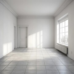 Fototapeta premium empty room with wall