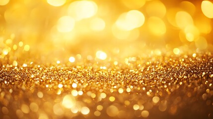 Luxurious Golden Textures and Glittering Spheres - Shimmering Metallic Background Collection