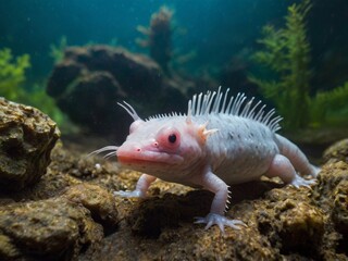 Axolotl (Ambystoma mexicanum)
Native to the lakes of Mexico City, the axolotl is a critically endangered amphibian known for its unique ability to regenerate limbs, spinal cords, and even parts of the