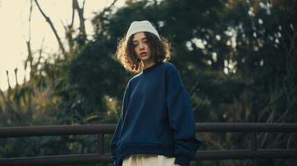 Fototapeta premium ファッション雑誌風の女性