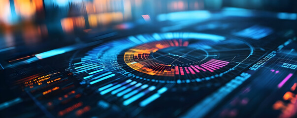 Abstract 3D Data Visualization Background