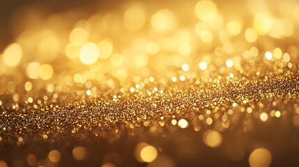 Luxurious Golden Textures and Glittering Spheres - Shimmering Metallic Background Collection