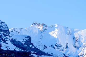 The Swiss Alps at Murren, Switzerland. Jungfrau Region. The valley of Lauterbrunnen from Interlaken.