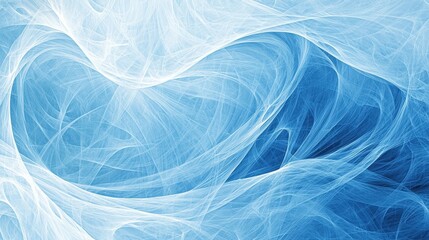 Obraz premium Abstract Blue And White Swirling Fractal Design