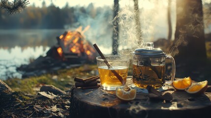 Cozy Autumn Campfire Tea: Cinnamon & Orange Spiced Brew