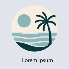 Obraz premium BEACH LOGO