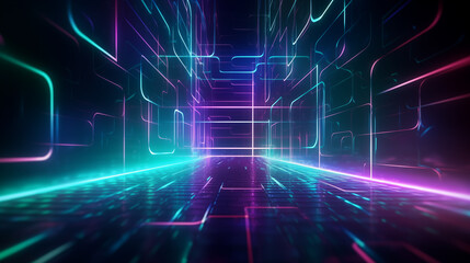 Obraz premium Futuristic abstract background
