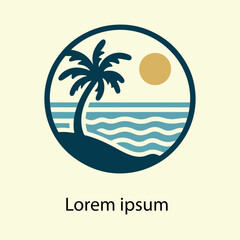 Obraz premium BEACH LOGO
