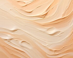 Fototapeta premium A textured abstract background featuring soft, creamy waves in warm tones.