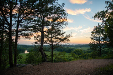 Dreamy Missouri sunset and clouds
