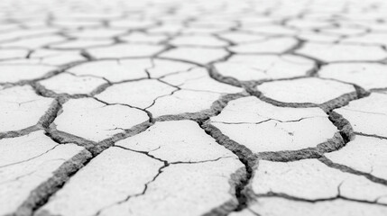 Obraz premium Textures on the cracked, dry ground 