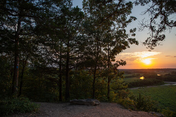Dreamy Missouri sunset and clouds