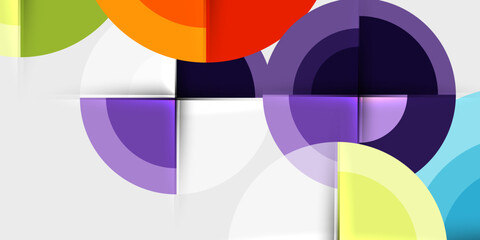 Obraz premium Techno circles and semi circles. Vector Illustration For Wallpaper, Banner, Background, Card, Book Illustration, landing page