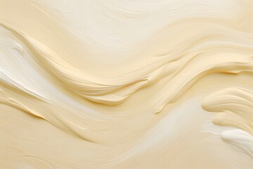 Obraz premium Abstract creamy texture with flowing lines in soft beige and white hues.