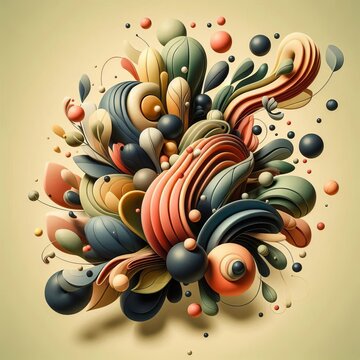 recommend clip art: Abstract Organic Shapes A modern abstract depiction of falling o