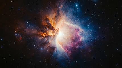 Fototapeta premium A Journey Through the Cosmos: Discover the Beauty of Colorful Nebulas