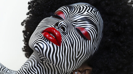 Zebra Print Makeup Inspiration for Bold Beauty Photography