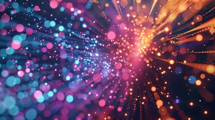 Obraz premium The vibrant and dynamic display of crypto fireworks symbolizes the constant innovation and progress of this digital market.