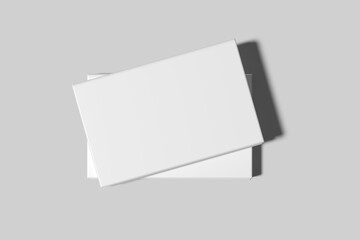 Blank magnetic box mockup for presentation to client