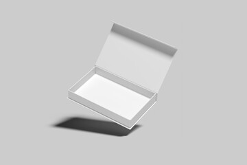 Blank magnetic box mockup for presentation to client