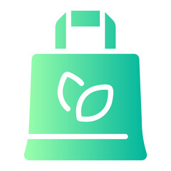 Obraz premium eco bag Gradient icon