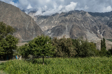 View of Minapin village, Nagar, Baltistan, Pakistan