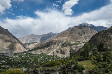 View of Minapin village, Nagar, Baltistan, Pakistan