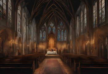 Fototapeta premium Picture Painting by Art Style: Northern Renaissance and Realism.