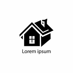 Home leaf logo design template