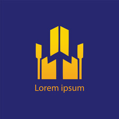 Fototapeta premium Home leaf logo design template