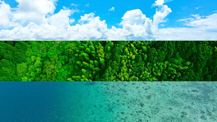 nature, aerial view, landscape, scenery, environment, forest, ocean, blue sky, sdgs, sustainable,...