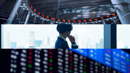 Fototapeta premium business, data, finance, investment, asset management, investor, market, economy, transition, stock, stock price, securities, stock exchange, fund, buyer, securities company, etf, nisa, ideco, display