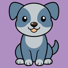 Cute Kromfohrländer Dog Sitting: Fun and Friendly Clipart