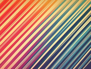 A vibrant abstract design featuring diagonal stripes in a gradient of warm to cool colors, creating a dynamic and eye-catching visual effect.