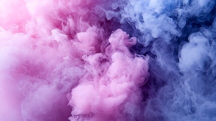 Fototapeta premium Dynamic and Colorful Smoke Trails in a Vibrant Composition of Soft Pastels Swirling Together to Create an Eye-Catching Visual Experience