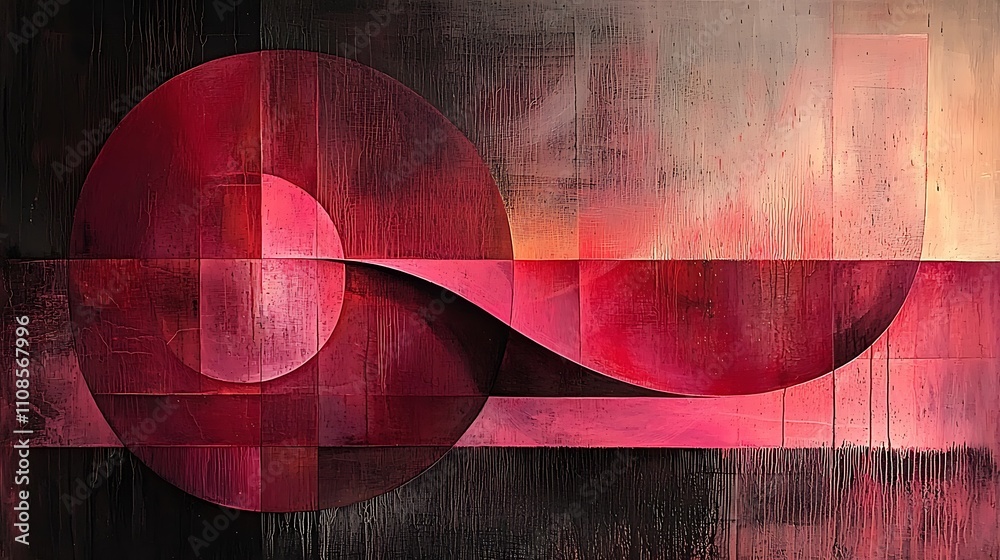 Poster vibrant explosion of intertwined lines creating a dynamic visual experience with rich hues and abstr