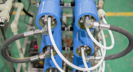 A large industrial set installation of reverse osmosis system and nanofiltration membranes for water treatment
A large industrial set installation of reverse osmosis system and nanofiltration membrane