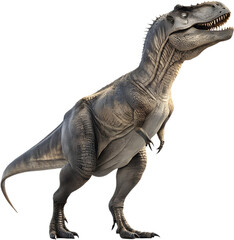 Fototapeta premium Tyrannosaurus Rex clipart combines prehistoric charm with festive holiday vibes. 