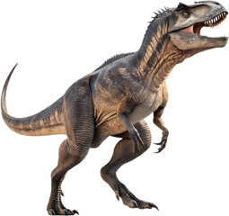 Fototapeta premium Tyrannosaurus Rex clipart combines prehistoric charm with festive holiday vibes. 