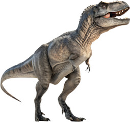 Obraz premium Tyrannosaurus Rex clipart combines prehistoric charm with festive holiday vibes. 