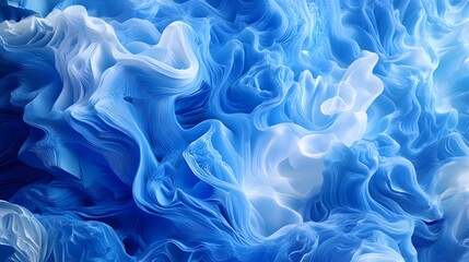 Obraz premium Abstract Blue and White Wave Pattern Design