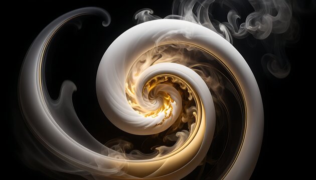 a black background with a spiral design that says  spiral .