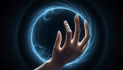 a hand with a ring that says ' s the word  on it