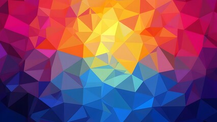 Obraz premium Abstract Rainbow Triangle Wallpaper for Vibrant Backgrounds