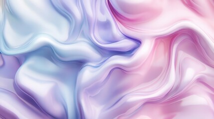 Obraz premium Abstract Pastel Pink and Purple Liquid Swirls Elegant Fluid Background Texture for Design