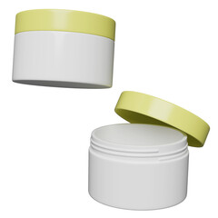 empty make up cream 3D graphic